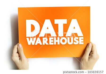 Data Warehouse - is a central repository of information that can be analyzed to make more informed decisions, text concept on card 103839157