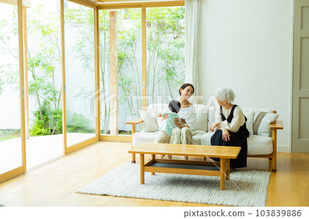 Living family three generations Living family three generations 103839886