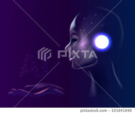 AI, Artificial intelligence. Ai digital brain. AI background. Neural netrwork concept backdrop AI, Artificial intelligence. Ai digital brain. AI background. Neural netrwork concept backdrop 103841690