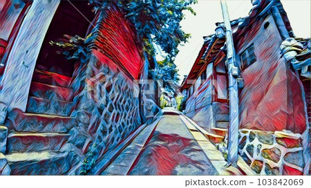 Old townscape South Korea Old townscape South Korea 103842069