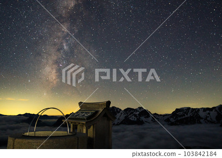 The view from the summit of Mt. Jonen with remaining snow The view from the summit of Mt. Jonen with remaining snow 103842184