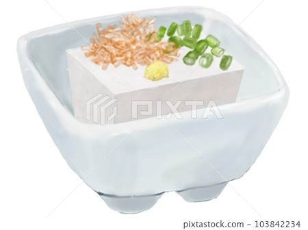 Illustration of chilled rice in a small bowl Illustration of chilled rice in a small bowl 103842234