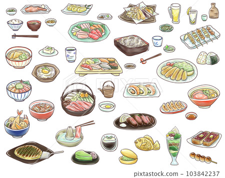 Japanese cuisine, inbound demand, gourmet food popular with foreigners Japanese cuisine, inbound demand, gourmet food popular with foreigners 103842237