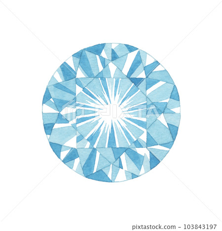 [Watercolor material] Jewel illustration 103843197
