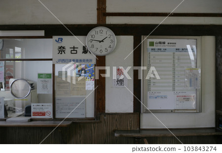 Nago station window Nago station window 103843274