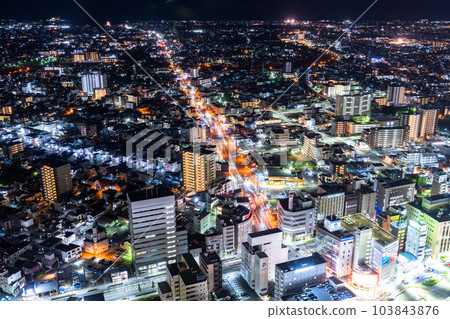 《Shizuoka Prefecture》Hamamatsu city center city night view 103843876
