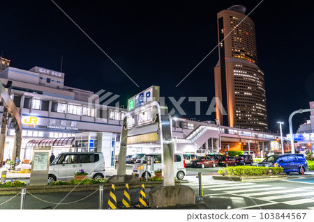《靜岡縣》濱松站前城夜景 《靜岡縣》濱松站前城夜景 103844567