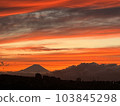 Sunset and Mt. Fuji 103845298