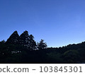 Clear blue sky after sunset 103845301