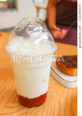 milk , iced milk or glass of milk 103846970