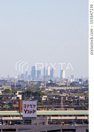 Inuyama City, Nagoya City, Komaki City as seen from Inuyama Naritasan, Aichi Prefecture Inuyama City, Nagoya City, Komaki City as seen from Inuyama Naritasan, Aichi Prefecture 103847136