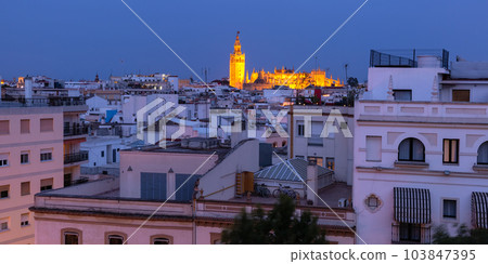 Giralda at night, Spain 103847395
