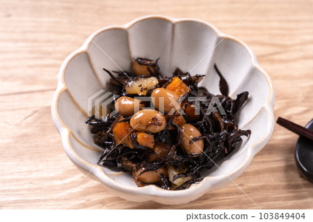 煮羊栖菜豆 煮羊栖菜豆 103849404