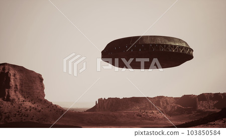 unidentified flying object above the Arizona landscape unidentified flying object above the Arizona landscape 103850584
