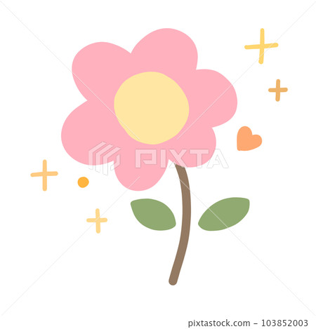 Cute flower in sparkle 103852003