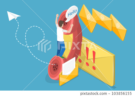 3D Isometric Flat Vector Conceptual Illustration of Customer Call 3D Isometric Flat Vector Conceptual Illustration of Customer Call 103856155