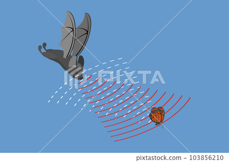 3D Isometric Flat Vector Conceptual Illustration of Echolocation 3D Isometric Flat Vector Conceptual Illustration of Echolocation 103856210