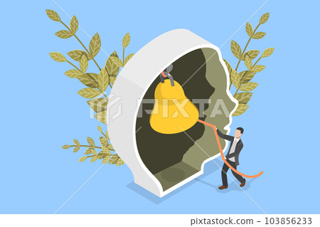 3D Isometric Flat Vector Conceptual Illustration of Awake Inner Mind 3D Isometric Flat Vector Conceptual Illustration of Awake Inner Mind 103856233