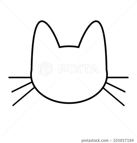 Cat icon on white. Cat icon on white. 103857184