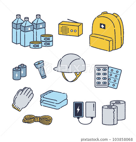 防災用品圖解 103858068