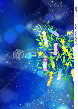 七夕夜空銀河背景 103858069