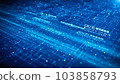 Technology Digital Data Matrix, Metaverse Abstract Background, Technology Digital Cyberspace with Particles and Digital Data, Big data Connection and Data Analysis. 3d rendering 103858793