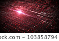 Technology Digital Cyberspace with Particles and Digital Data. Big data and Data Analysis, Technology Digital Data Matrix, Metaverse Futuristic Abstract Background. 3d rendering 103858794