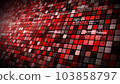 Technology Digital Cyberspace with Particles, Geometric Shapes and Digital Data Connections, Big data and Data Analysis. Futuristic Abstract Background 3d rendering 103858797
