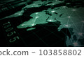 Graphic Dashboard Head-up display and Futuristic User Interface GUI, Future Technology Digital Cyberspace and Global Network Connection Tracking GPS, 3d rendering 103858802