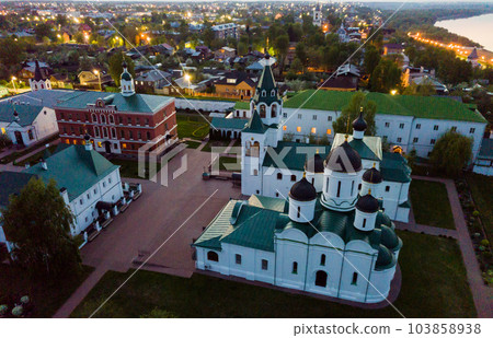 Evening view of Spaso-Preobrazhensky monastery in Murom 103858938