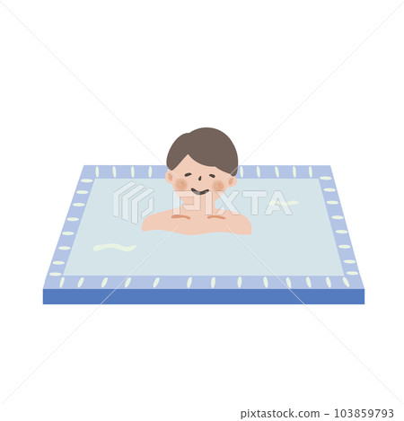 Men taking a water bath 103859793