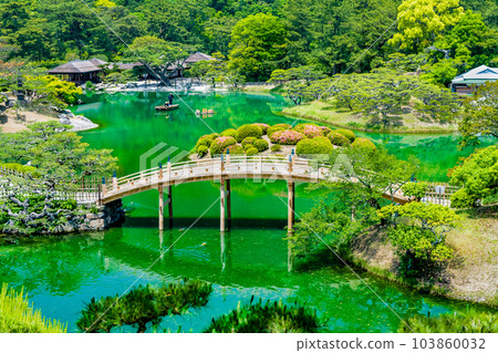 香川縣栗林公園～從平峰眺望～ 103860032