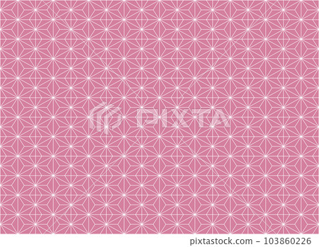 Japanese pattern background hemp leaf Japanese pattern background hemp leaf 103860226