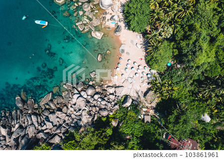 Beach and sea at Koh Tao, Thailand 103861961