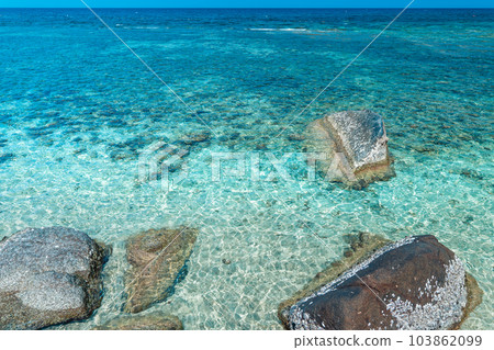 Beach and sea at Koh Tao, Thailand 103862099