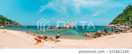 Beach and sea at Koh Tao, Thailand 103862100
