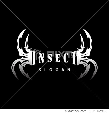 Spider Logo, Insect Animal Vector, Premium Vintage Design, Icon Template Symbol 103862912