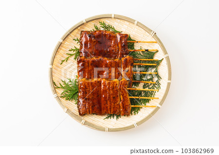 Grilled eels of eel 103862969