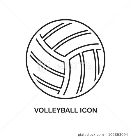 volleyball icon 103863094