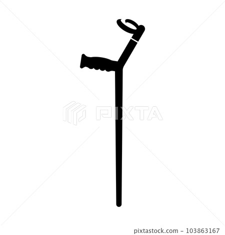 Crutch vector icon 103863167