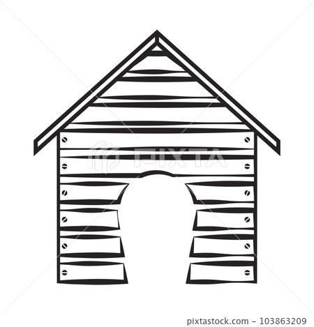 Doghouse, Dog Kennel icon Doghouse, Dog Kennel icon 103863209