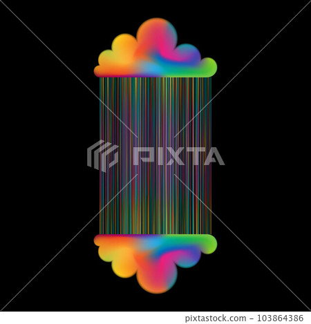 Abstract clouds with colorful rainbow Abstract clouds with colorful rainbow 103864386