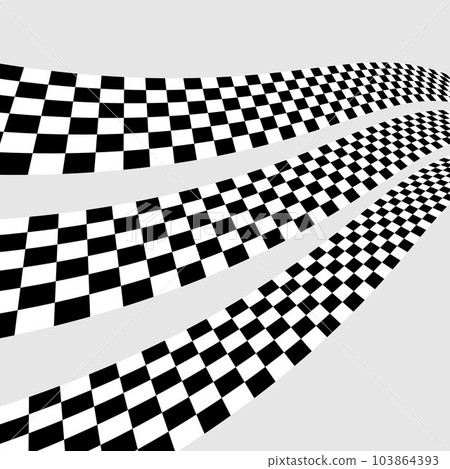 Black and white flag perspective 103864393