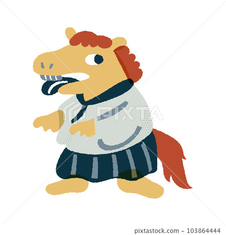 Umatsuki Loose and cute illustration material Umatsuki Loose and cute illustration material 103864444