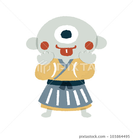 Hitomekozo Loose and cute illustration material 103864495