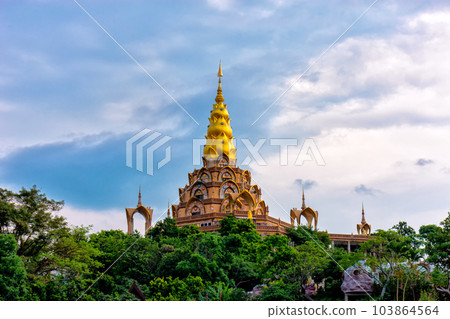 Beautiful temple is name Wat Phra Thart Pha Son Kaew Located in Khao Kho, Phetchabun province of Thailand. Temple of public. 103864564