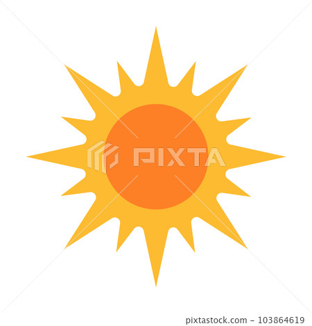 Sun icon vector for your web design, logo, UI. illustration Sun icon vector for your web design, logo, UI. illustration 103864619