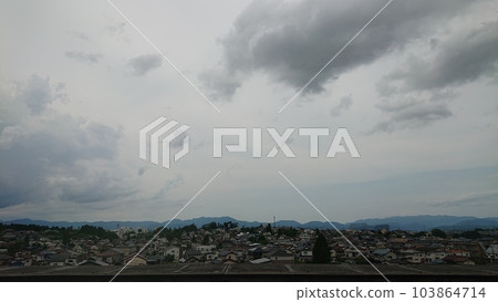 Japanese country town, satoyama, rural scenery Japanese country town, satoyama, rural scenery 103864714