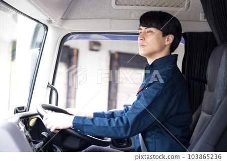 Truck driver driver portrait Truck driver driver portrait 103865236