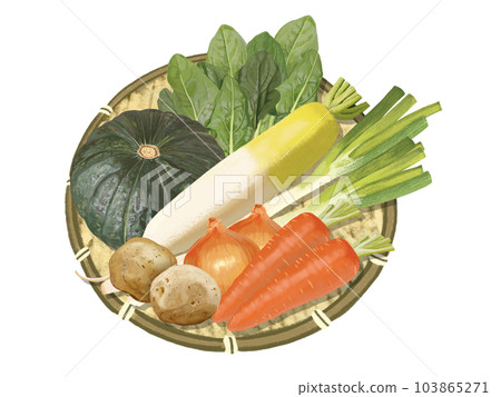 Winter vegetable set (with colander) 103865271